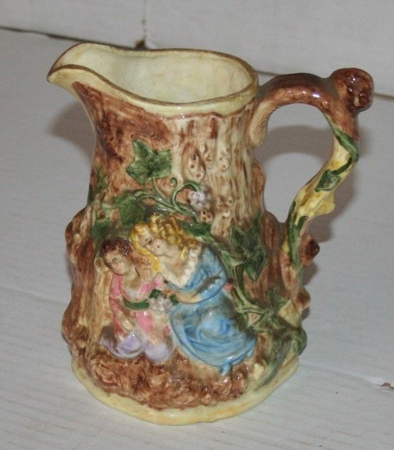 Figural Vintage Pitcher M Ceccre Alice in Wonderland