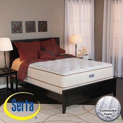 NEW Serta Alleene Plush King size Mattress and Box Spring Set