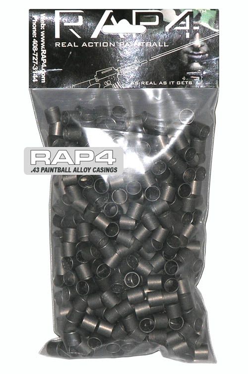 New 43 Caliber Paintball Alloy Shell Casings Bag 500 RAP4 RAM XPower 