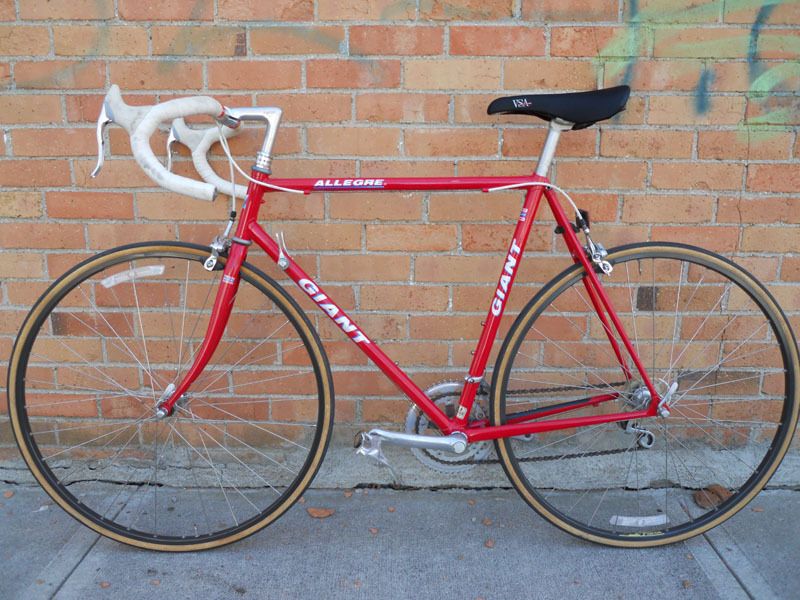 1990s Giant Allegre Road Bike Bicycle Shimano RX100 Vetta Wolber 700 