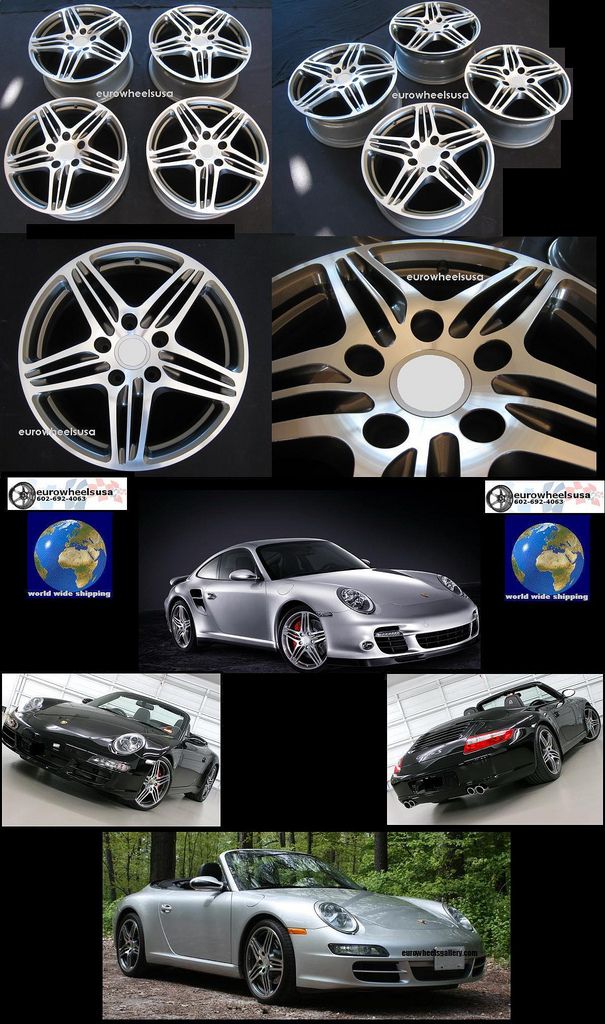 Brand new set of four Rad Alloy 997 turbo style wheels / rims for 