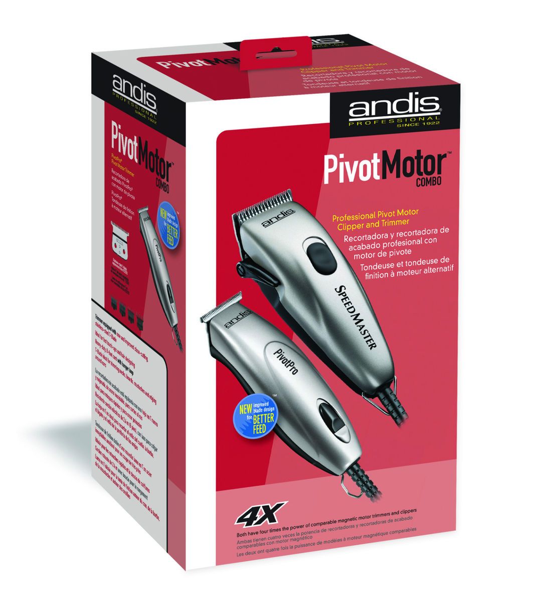 Andis Speedmaster Pivot Pro Clipper Trimmer Combo 23965