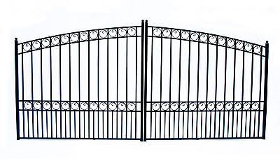 NEW 12 DRIVEWAY GATES IRON GATES STEEL GATE PARIS NEW STYLE