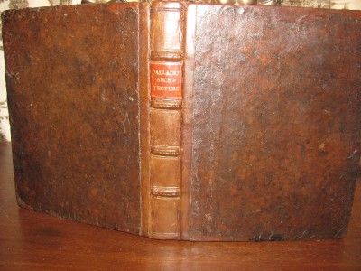   INFLUENTIAL BOOK ON WESTERN ARCHITECTURE 1676 PALLADIO English Edition