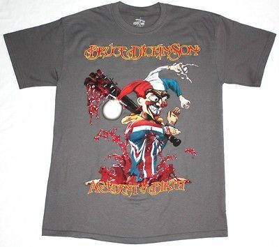 BRUCE DICKINSON ACCIDENT AT BIRTH97 IRON MAIDEN NEW GREY CHARCOAL T 