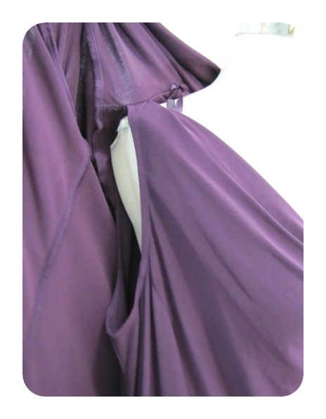 New Jessica Howard Merlot Purple Jersey Layered Knee Length Dress 14W 