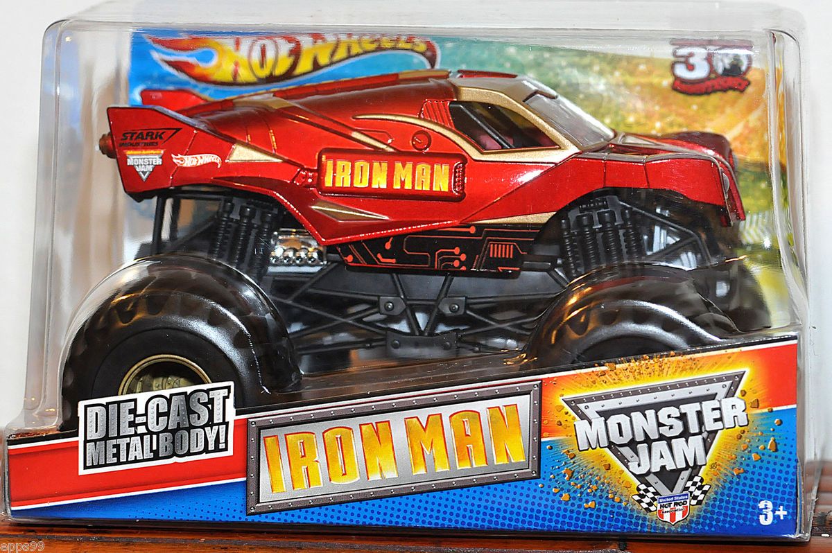   Hot Wheels Monster Jam IRON MAN 1 24 Grave Digger 30th Anniversary NIB