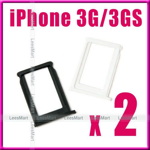 SIM Card Slot Tray Holder Black & White For Apple iPhone 3G 3GS 