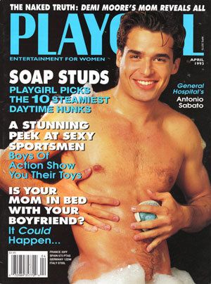 PLAYGIRL April 1993 ANTONIO SABATO Jr. Demi Moores mother TERRENCE 