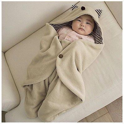 1pc New Multifuntion Cute Kid Infant Baby Blanket Swaddle Sleeping Bag 
