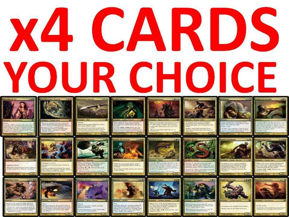 x4 CARD OF YOUR CHOICE MTG Alara Reborn SORCERY CREATURES Magic Common 