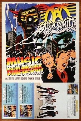 AEROSMITH Music From Another Dimension Ltd Ed 2012 Poster +FREE Rock 