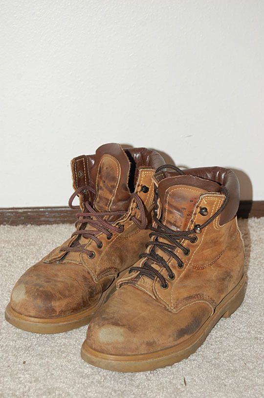   60s vtg MENS BOOTS 7.5 D work STEEL TOE engineer HUNTING alden desert