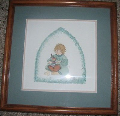 Buckley Moss~CHRISTINA​~Print in Frame~1991~627​/1000~RARE/SOL 