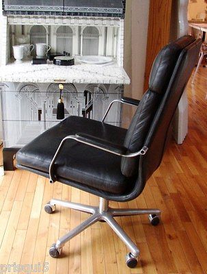 VINTAGE AMBROSIANA HIGH BACK CHAIR SIMON GAVINA EAMES KNOLL SOFT PAD 