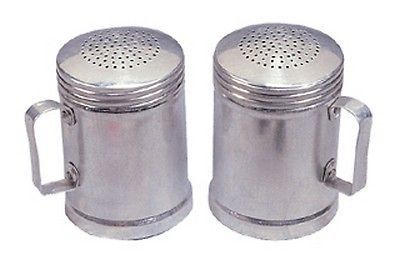   METAL SALT & PEPPER SHAKER CAMPING SPICE ALUMINUM BBQ GRILL TRAILER