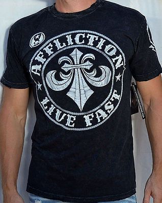 Affliction DIVIO STITCH Mens Short Sleeve T Shirt   A6184   MMA   NEW 