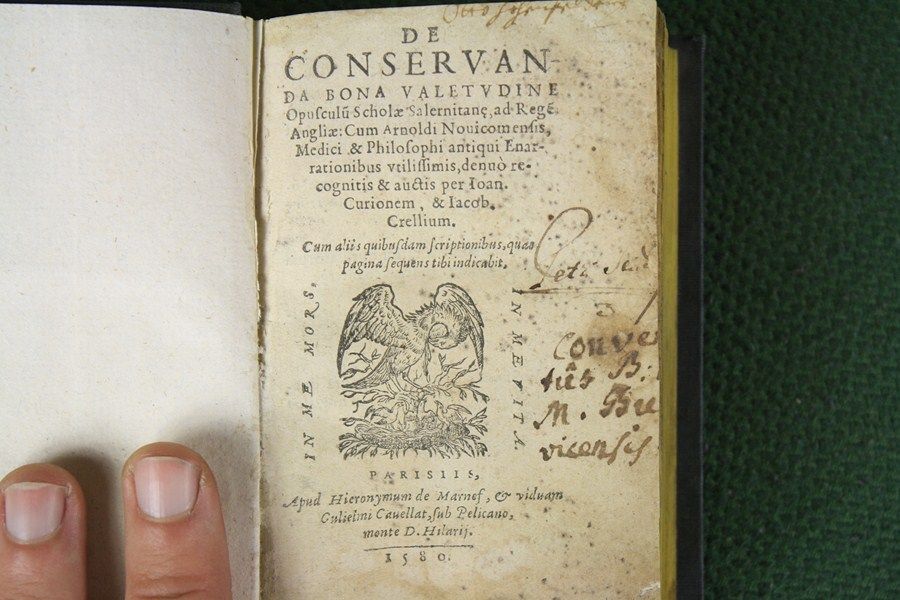 1580 Curio De conservanda bona valetudine opusculum 25 woodcuts