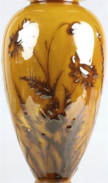   Linthorpe Signed Vase by Arthur Pascal Shorter 1879 1889