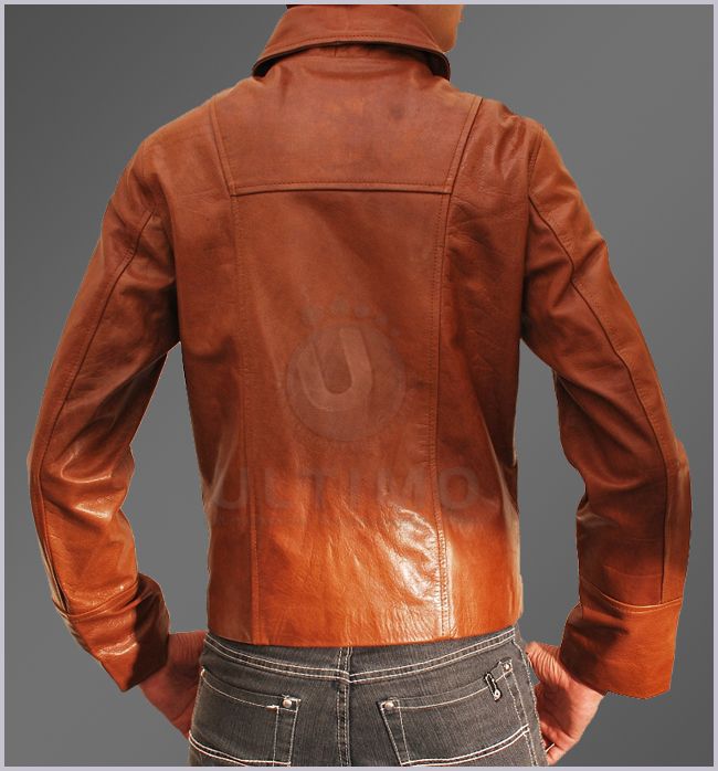 Inception Arthur Cow Hide Vintage Brown Leather Jacket BNWT All Sizes 