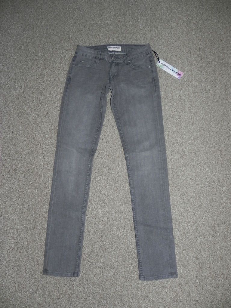 PRIVACYWEAR WOMENS JEANS ALLOY GRAY ANGELICA SKINNY SZ 27 / 5 NWT $88