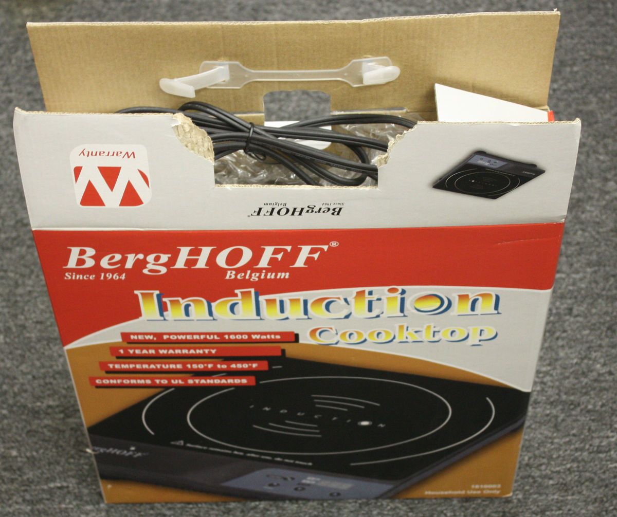 BergHOFF Single Touch Screen Induction Cook Top MODEL 1810003