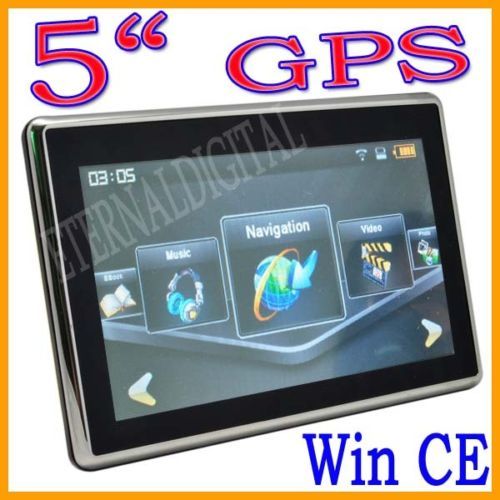 New 5 inch Touch Screen Automotive Car GPS Navigation SAT Navi FM New 