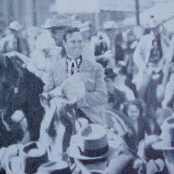 Gene Autry Rodeo Parade Postcard 1943 WWII franked Postage Censored 