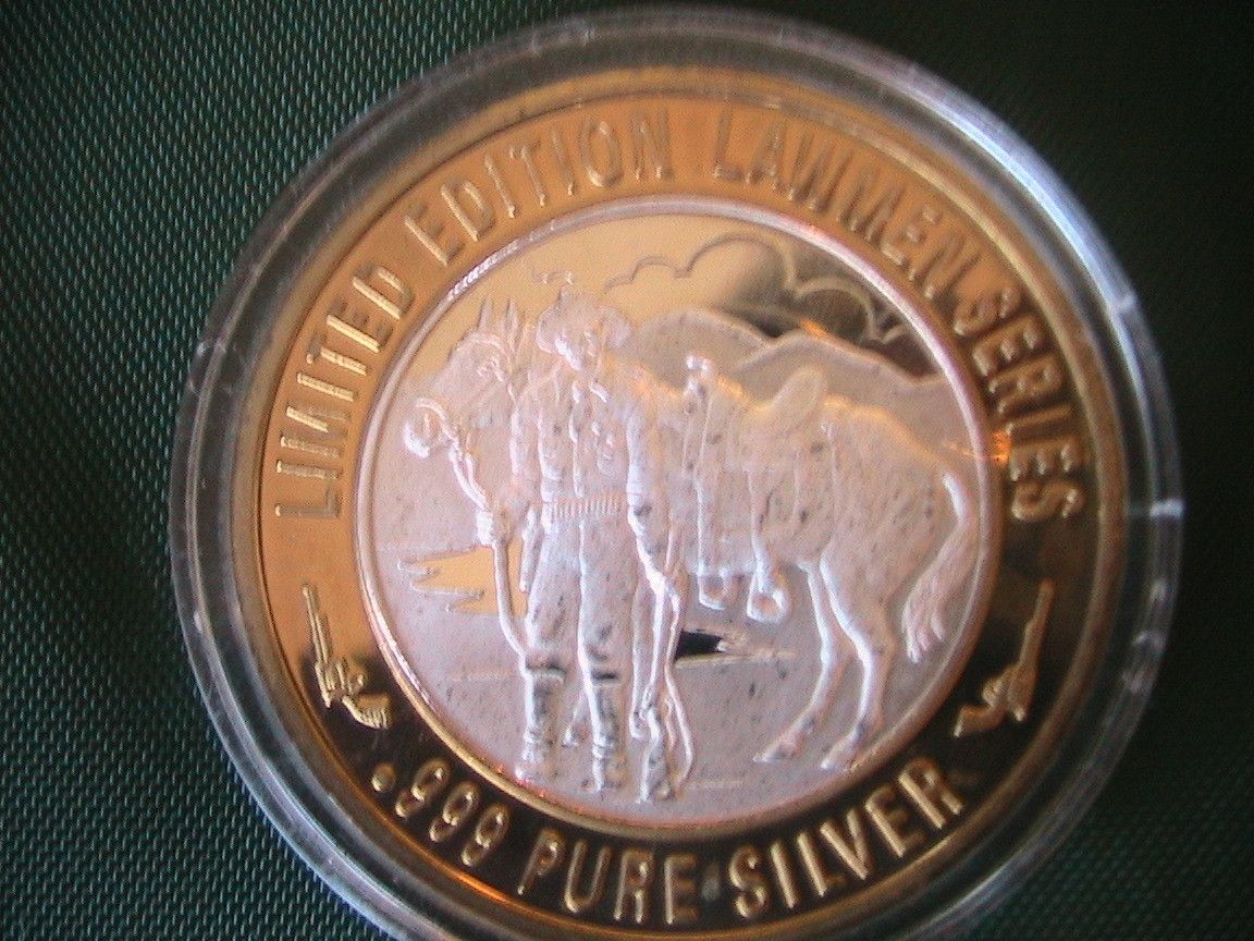 Bat Masterson 999 Pure Silver Lawmen Series Coin