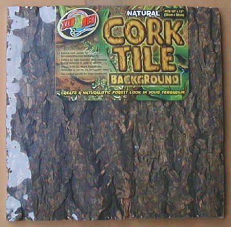 New Zoo Med Natural Cork Tile Terrarium Background 12x12