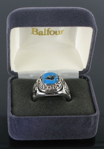 Balfour Ring Mens Football Carolina Panthers NFL Sz 14