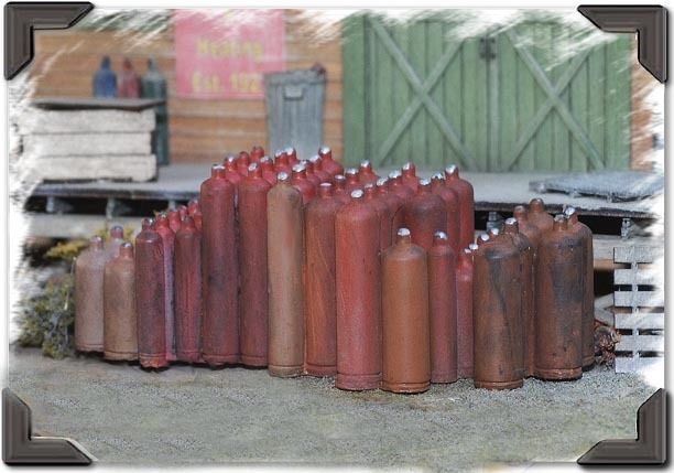 Bar Mills HO Acetylene Tank Clusters BAR2012