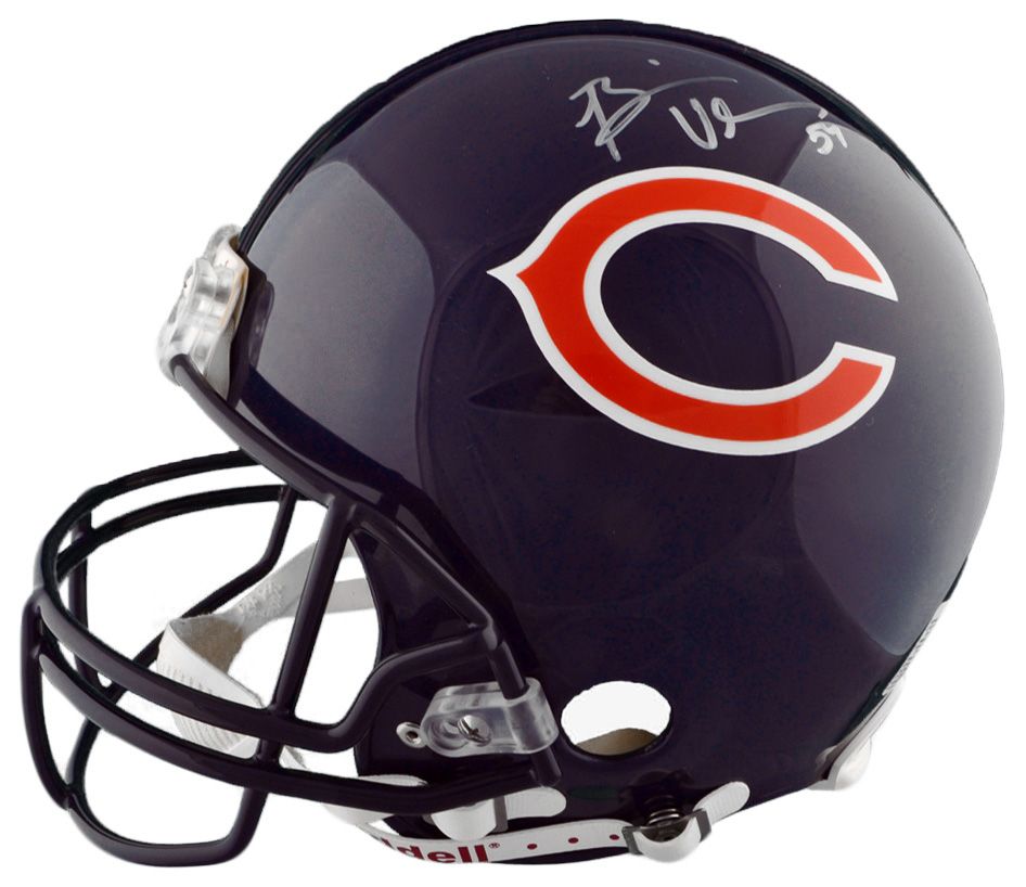 Brian Urlacher Autographed Proline Helmet   Steiner Sports Certified