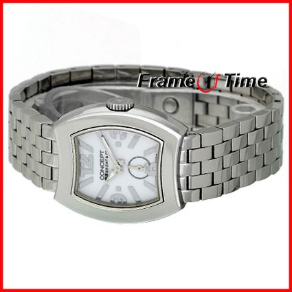 bedat ladies b3 concept no 3 steel white dress watch