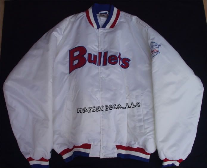 New Baltimore Bullets Hardwood Classics Satin Jacket Starter HWC 4XL 