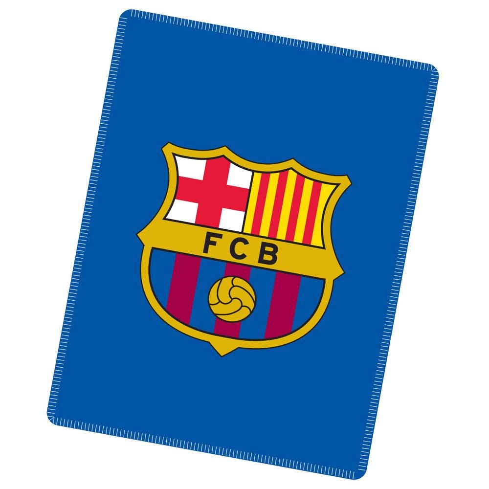 fantastic large fc barcelona fleece blue panel blanket blanket size 