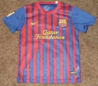 FCB Barcelona 10 Lionel Messi Soccer Jersey Youth Size 24