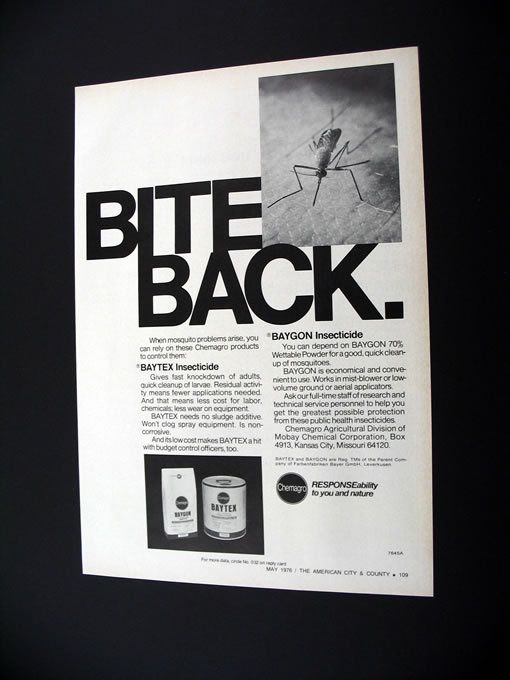 Chemagro Baytex Baygon Mosquito Insecticide Print Ad