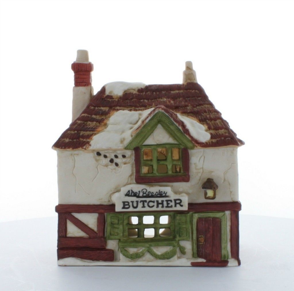   56 Dickens Village Series Abel Beesley Butcher 1984 Retired