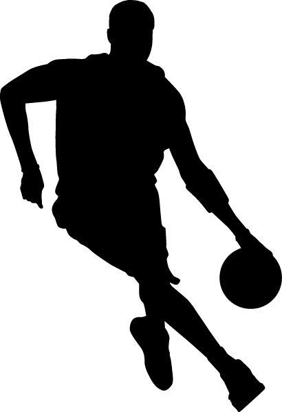 Basketball Silhouette 1 Vinyl Sticker Decal Window Car