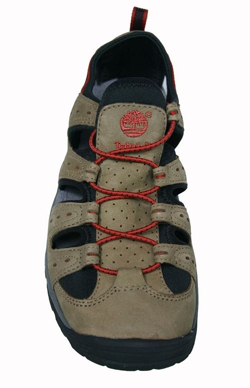 Timberland Mens Sandals Belknap Leather Tan 58112 Sz 8 5 M