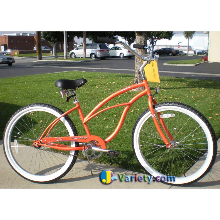 Beach Cruiser Bicycle bikes, Firmstrong URBAN 26 Womens ORANGE with 