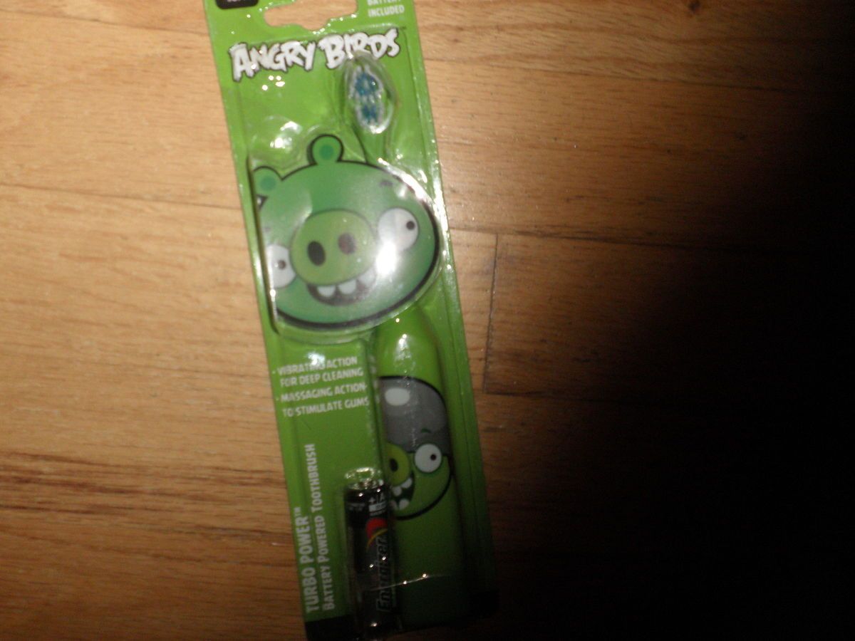 Angry Bird Green Pig Turbo Power Battery Powered Toothbrush