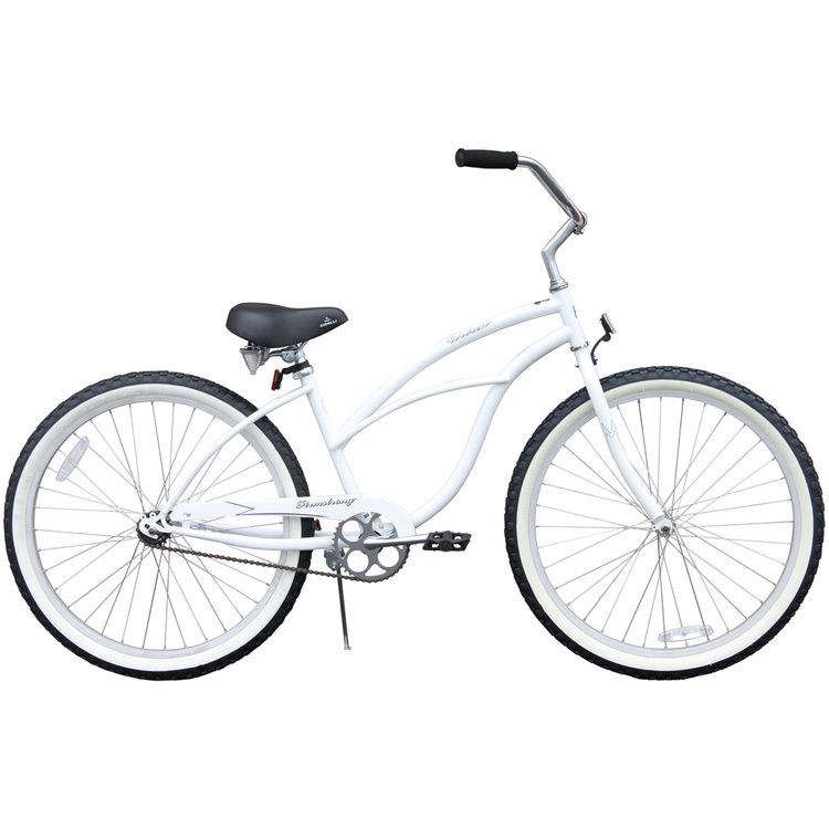 Beach Cruiser Bicycle bikes, Firmstrong URBAN 26 Womens WHITE with 