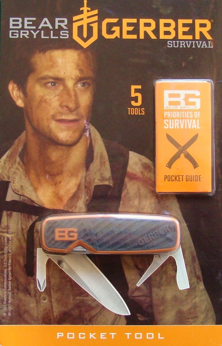 Gerber Bear Grylls Survival Series Pocket Tool Folding Knife New