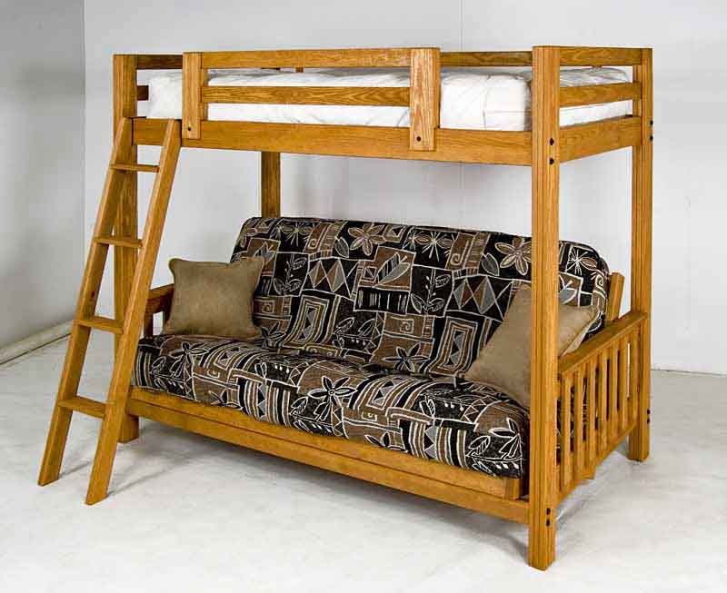 Freedom Futon Bunk Bed Frame Gorgeous Golden Oak Stain