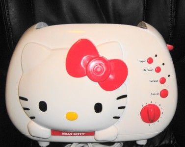 Hello Kitty 2 Slice Slot Bread Begel Toast Toaster Toasting Cooking 