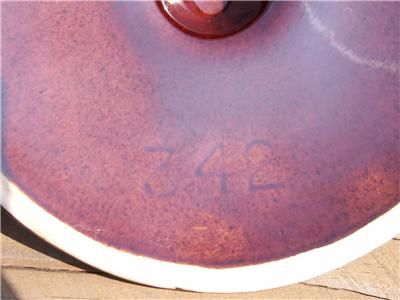 McCoy Brown Drip Stoneware Bean Pot with Lid Vintage 2 Handled 2 Qt 