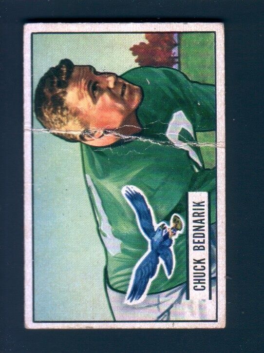 1951 Bowman 12 Chuck Bednarik Philadelphia Eagles