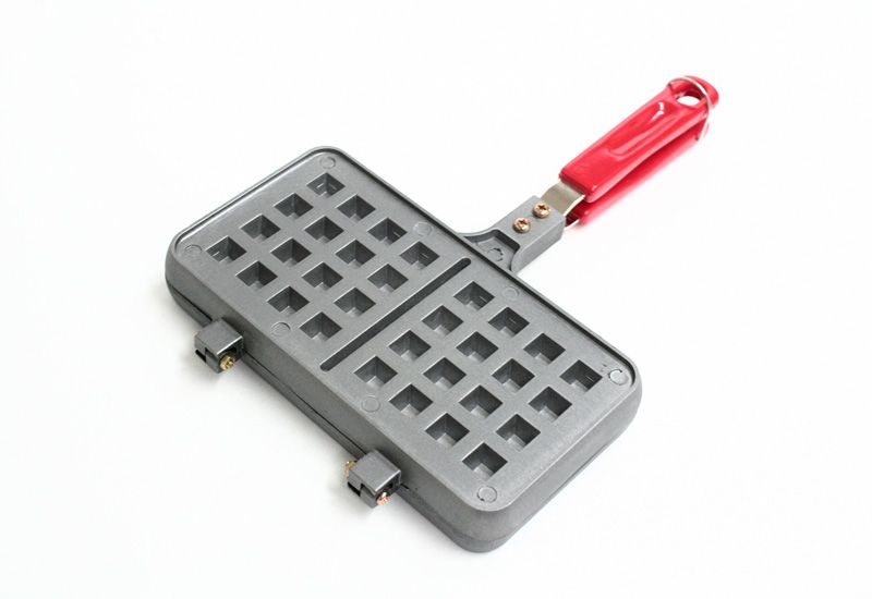   Belgian Waffle Iron   Red, Non Stick Waffle Maker,Homemade Waffle Pan